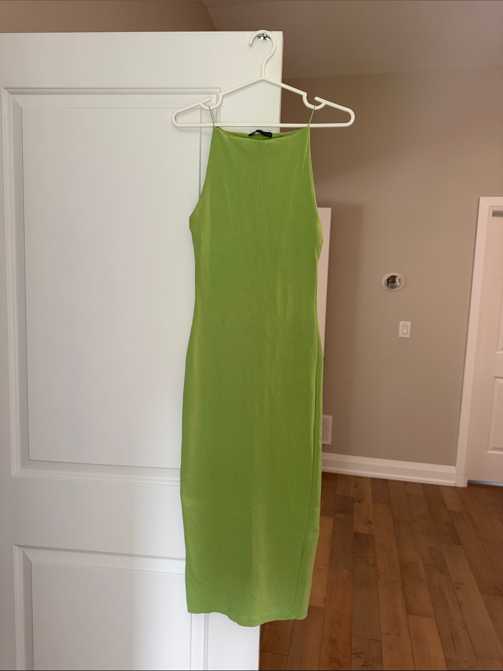 Zara Kiwi Green Midi Dress